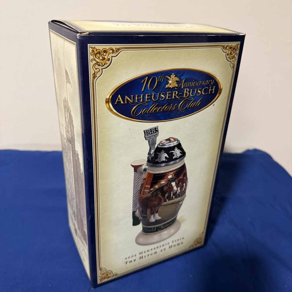 Anheuser Busch Membership 2005 Stein 10th Anniversary CB31 The Hitch At Home